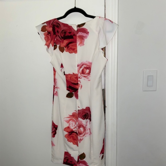 Guess white and red Floral dress - Picture 2 of 3